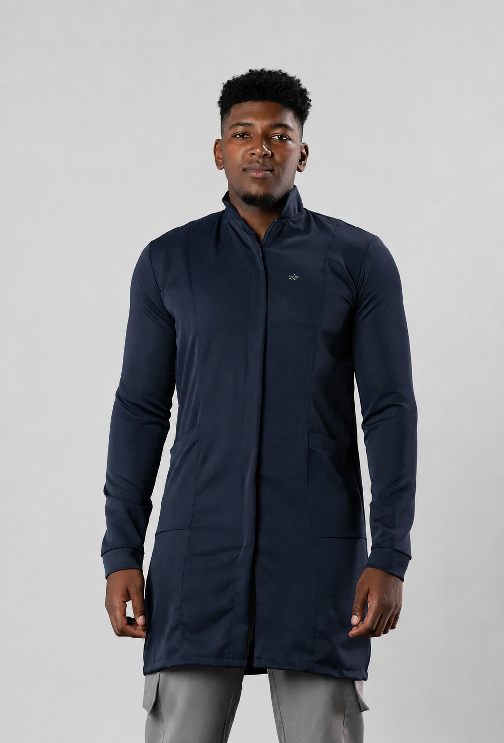 Jaleco Masculino Basic Azul Marinho