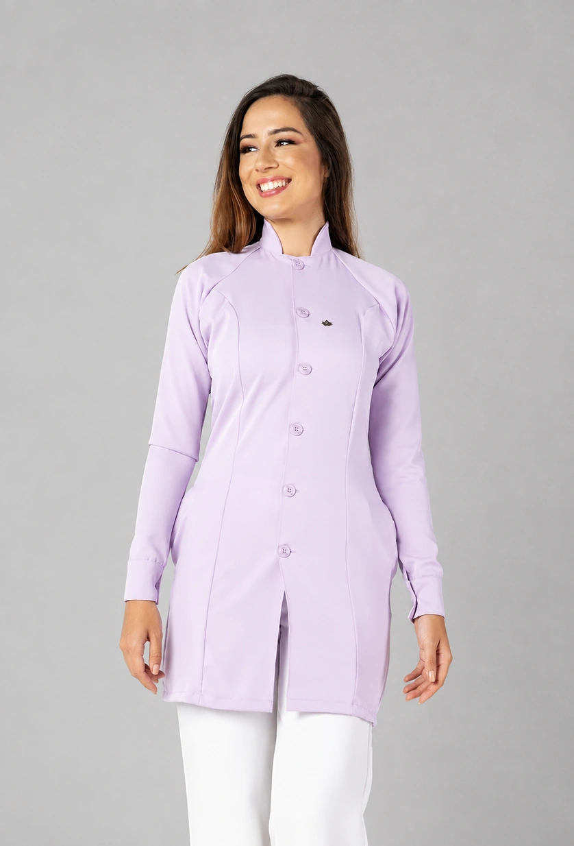 Jaleco Feminino New Raglan Lilás