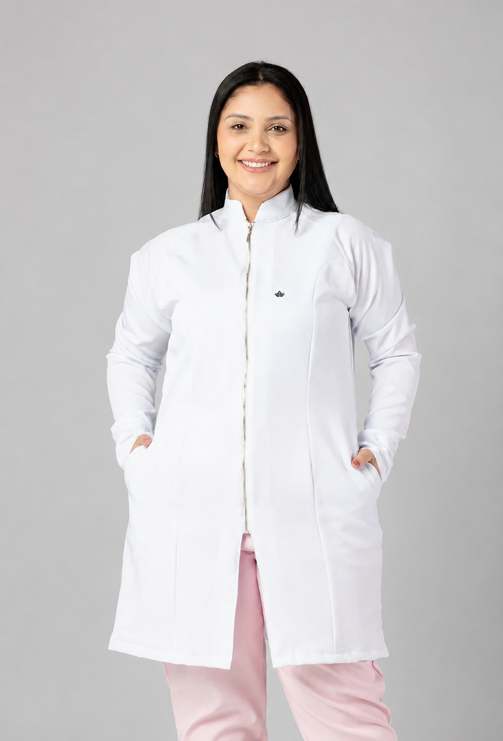 Jaleco Feminino Raglan Branco