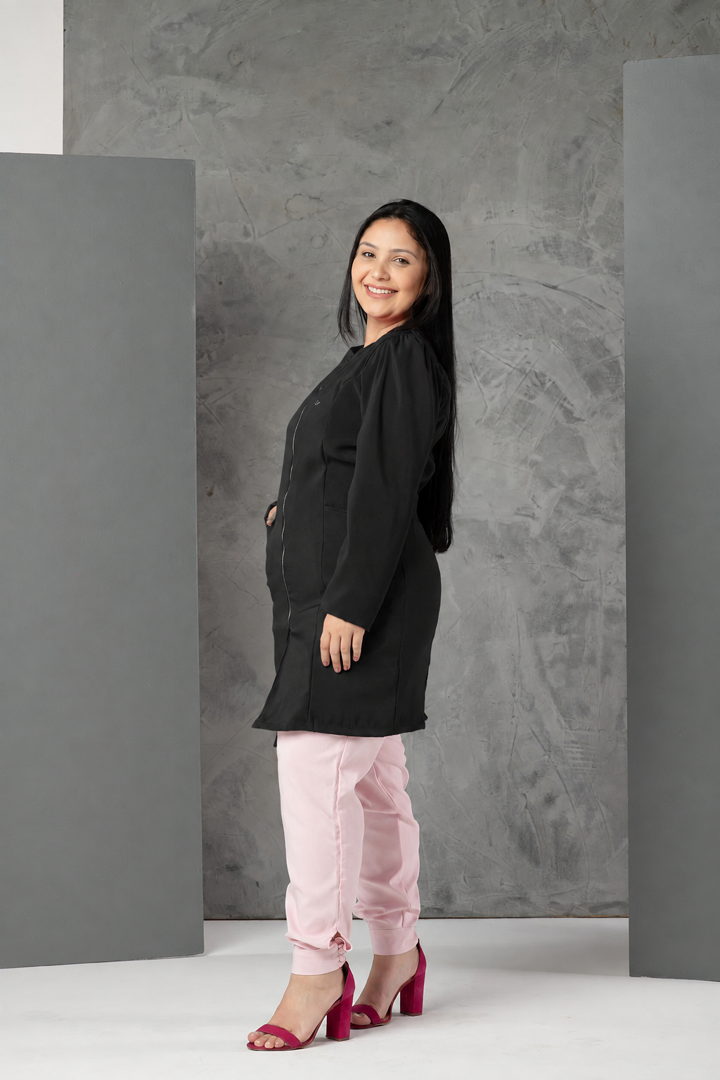 Jaleco Feminino Aurora Preto