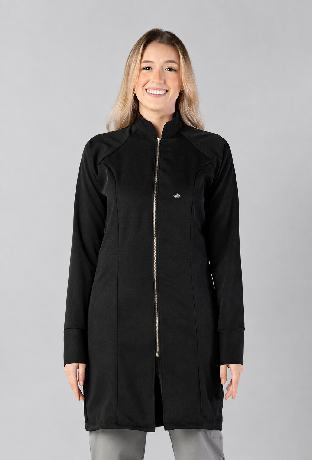 Jaleco Feminino Raglan Preto