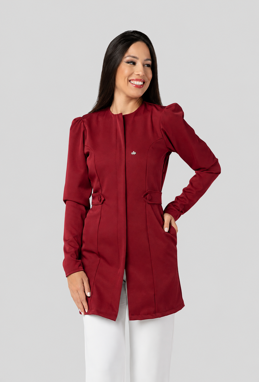 Jaleco Feminino Ágata Bordô