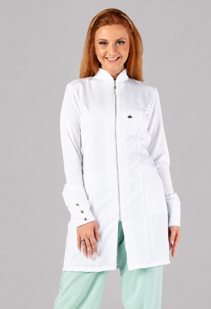 Jaleco Feminino Slim Branco