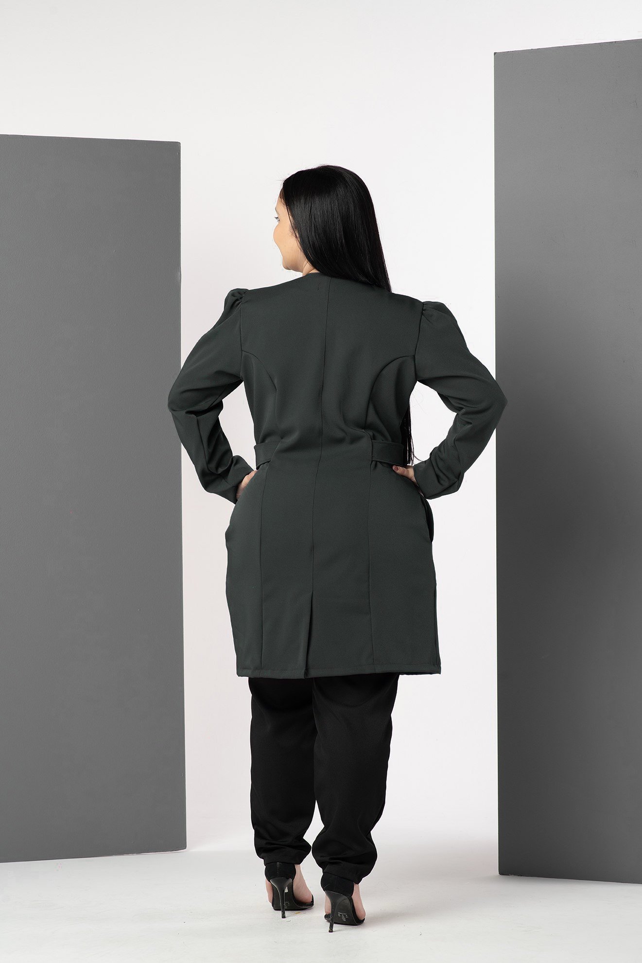 Jaleco Feminino Ágata Preto - Imagem 4