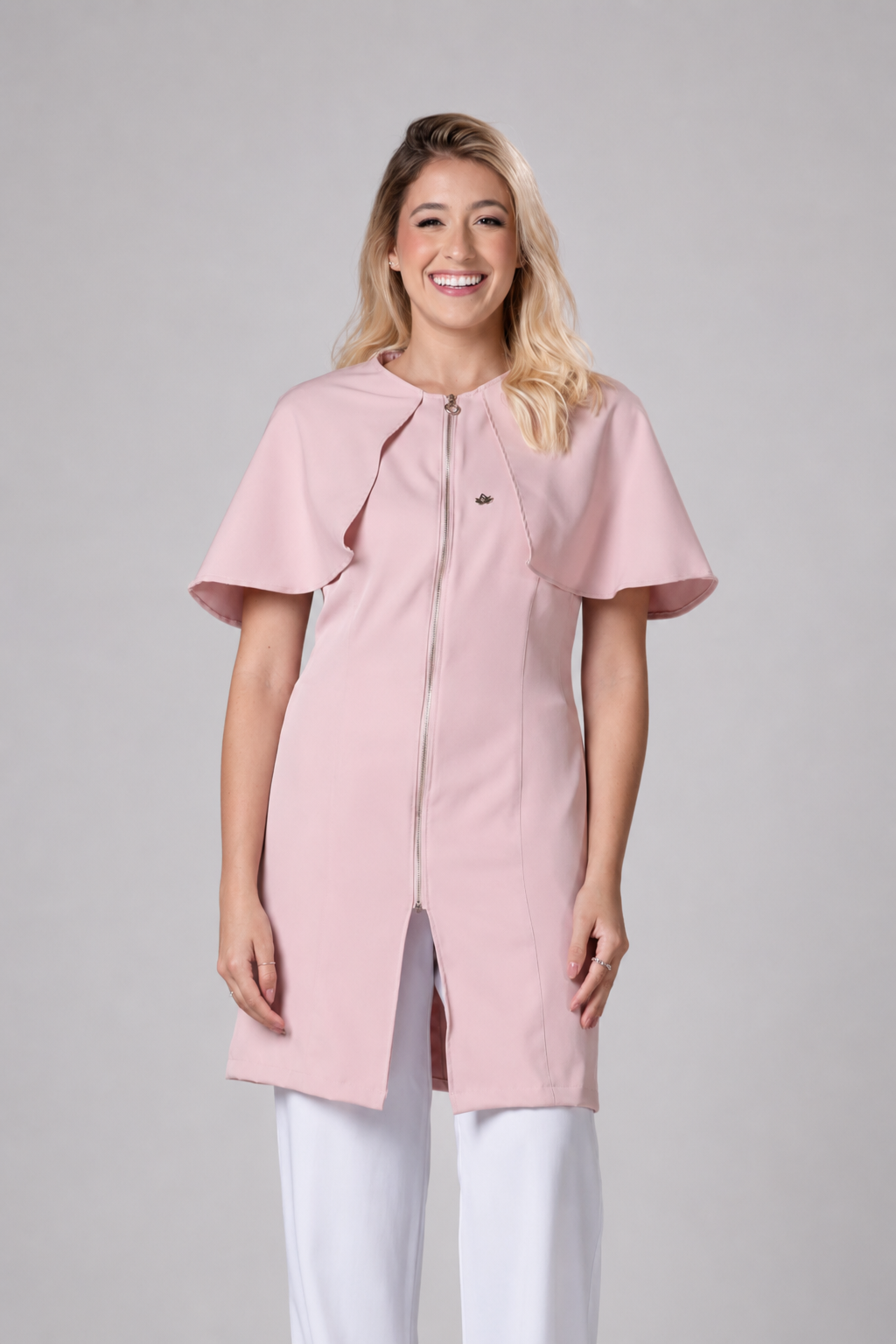 Jaleco Feminino Celine Nude Rosado