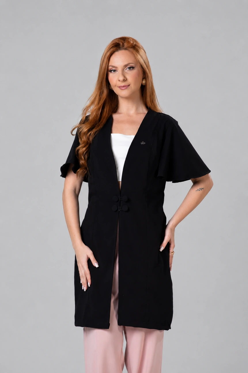 Jaleco Feminino New Verona Preto