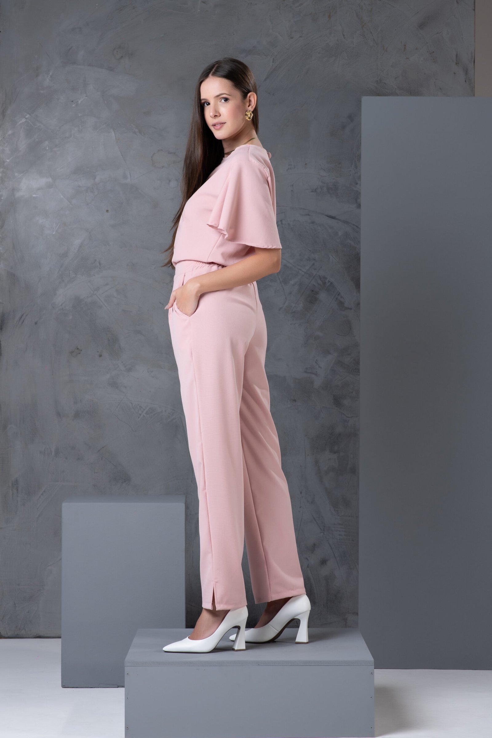 Conjunto New Verona Nude Rosado - Imagem 6