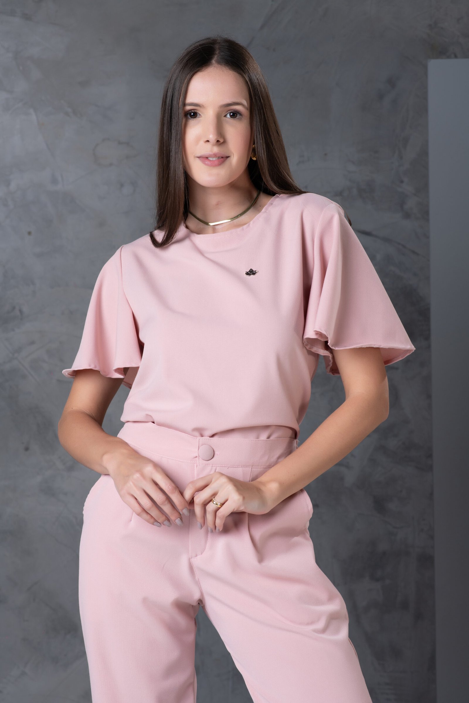 Conjunto New Verona Nude Rosado - Imagem 2