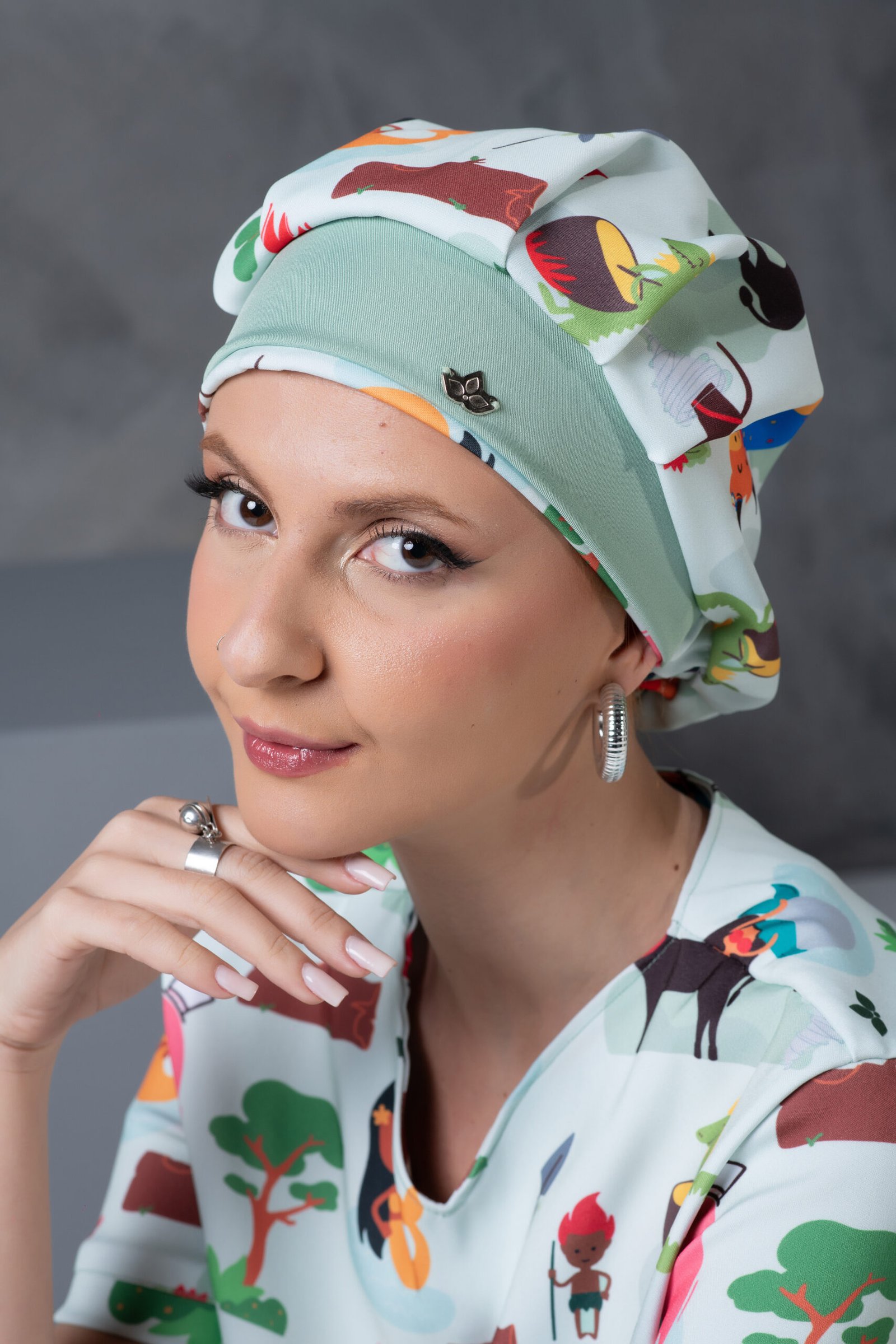 Touca Elástico Feminina Folclore