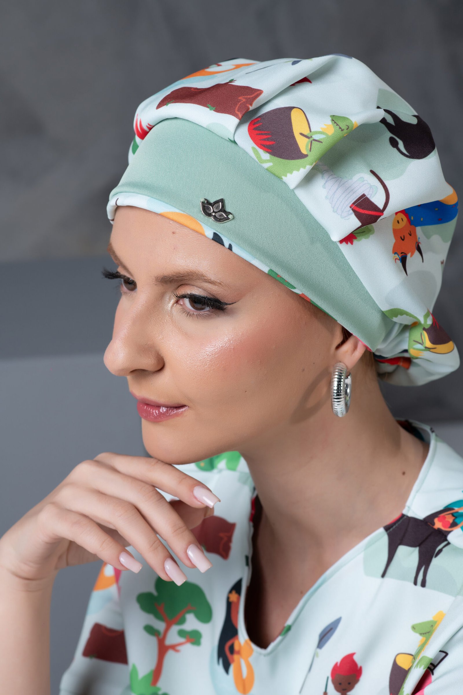 Touca Elástico Feminina Folclore