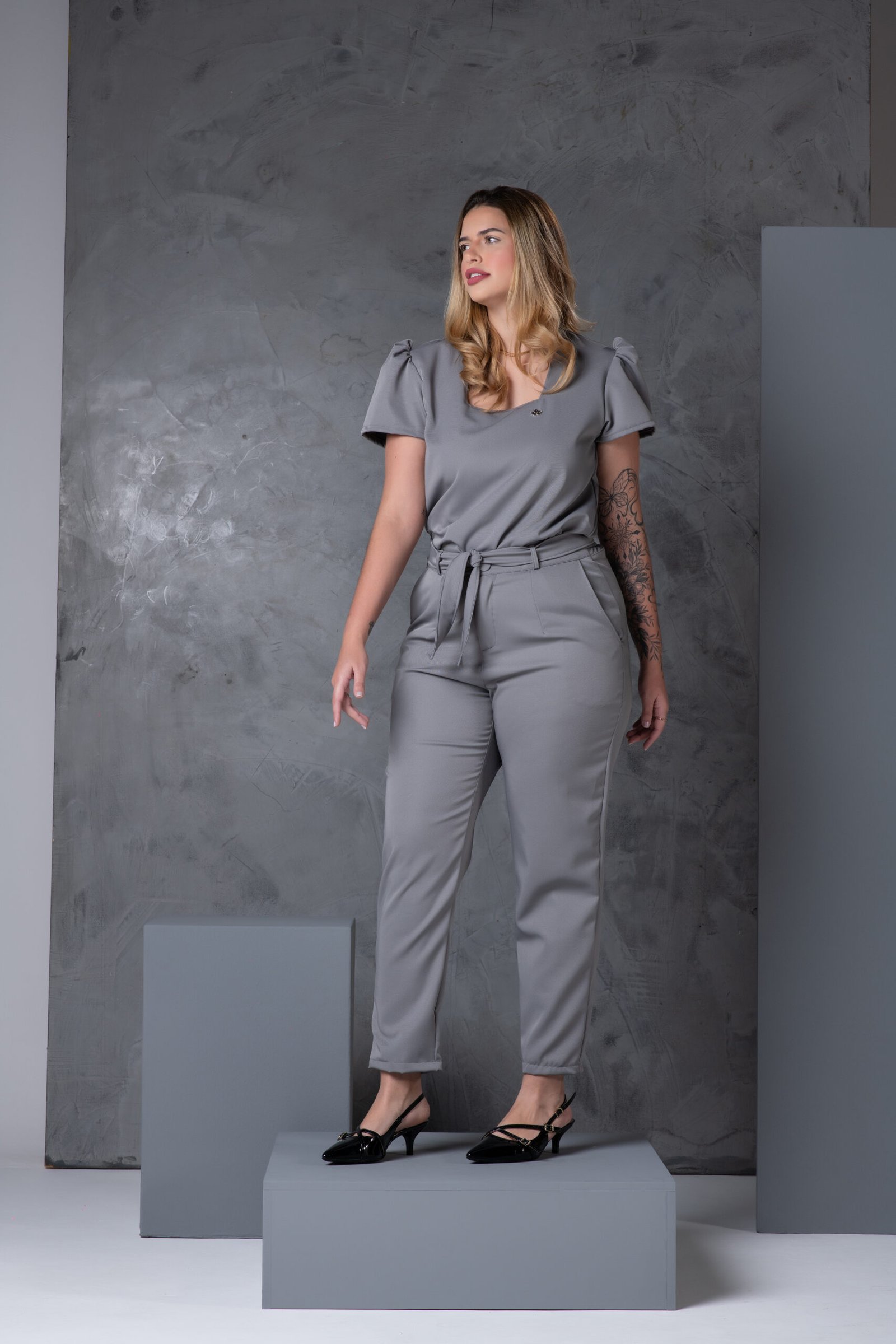 Conjunto Feminino Camile Cinza - Imagem 2