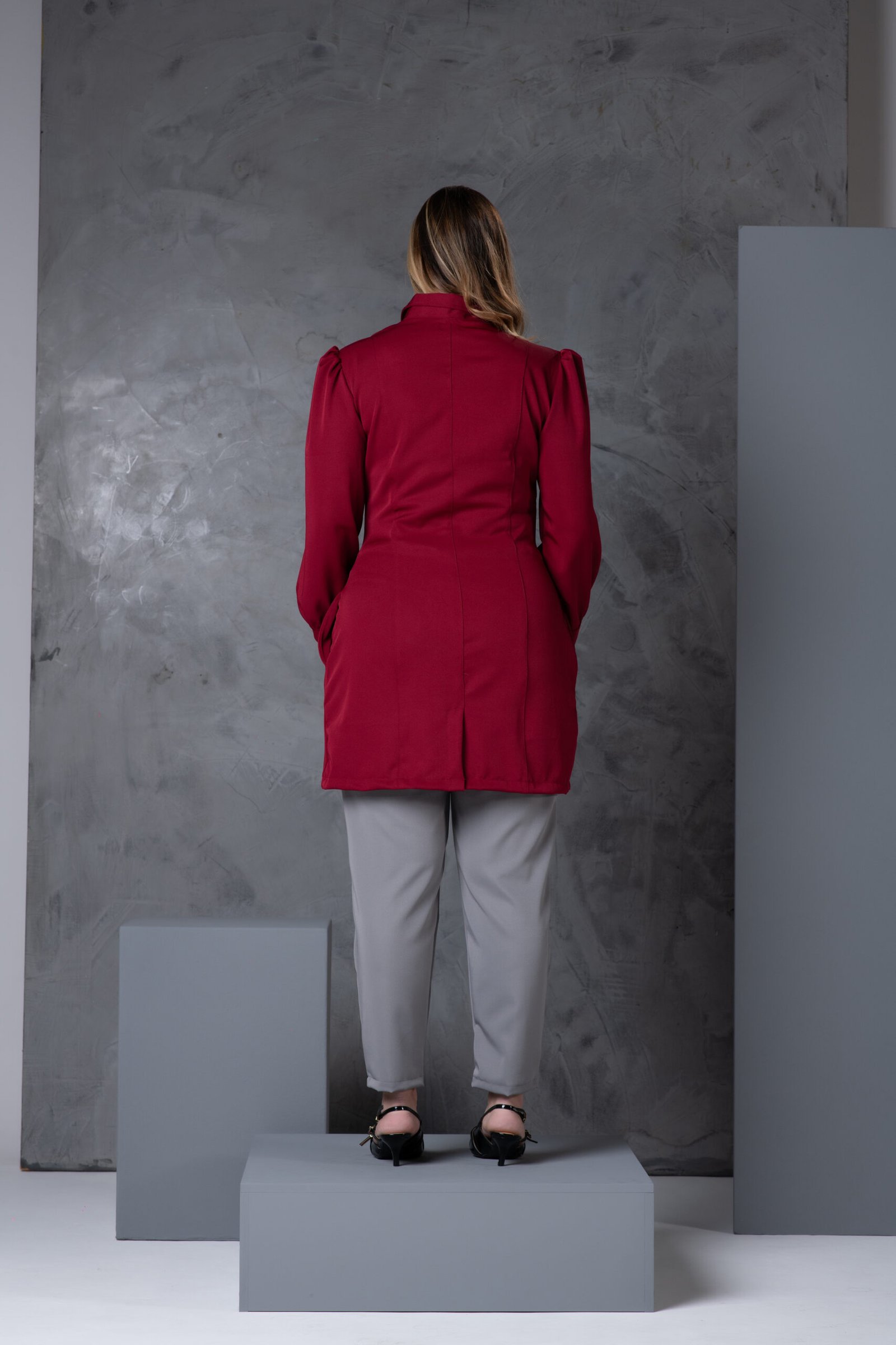 Jaleco Feminino Lívia Bordô