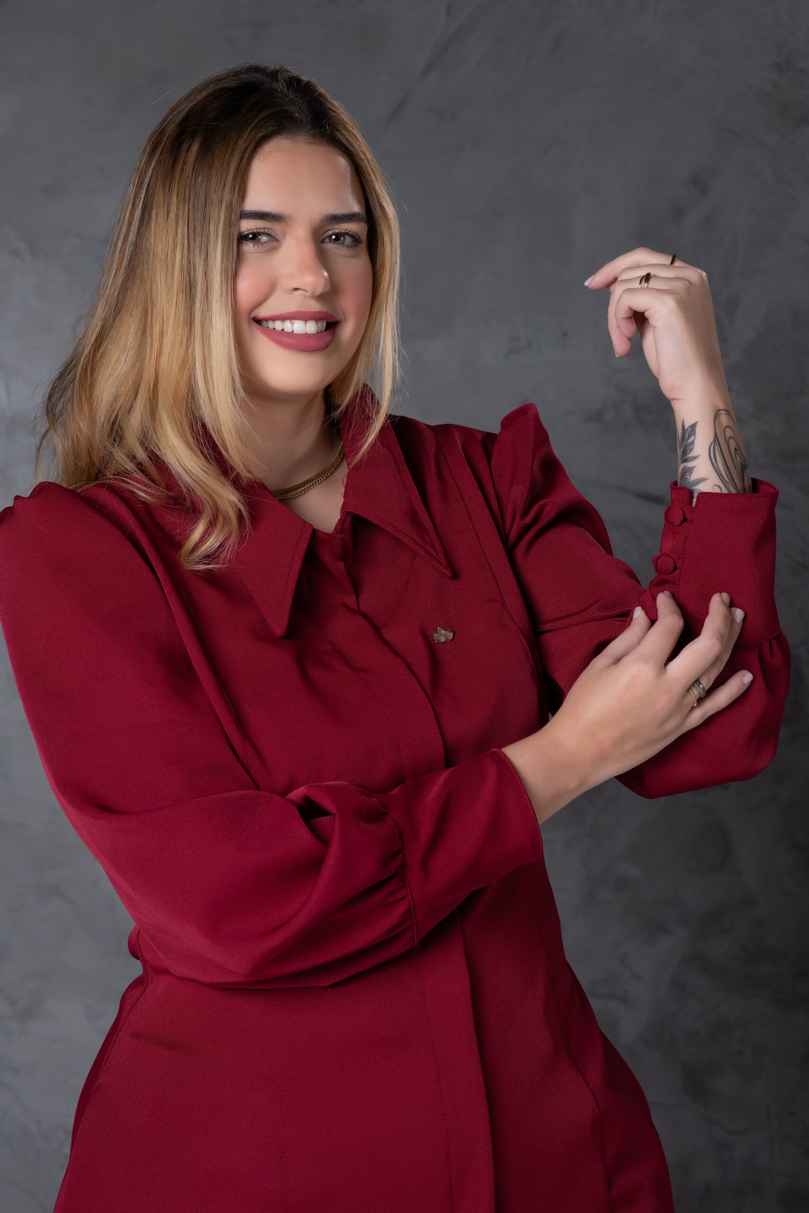 Jaleco Feminino Lívia Bordô