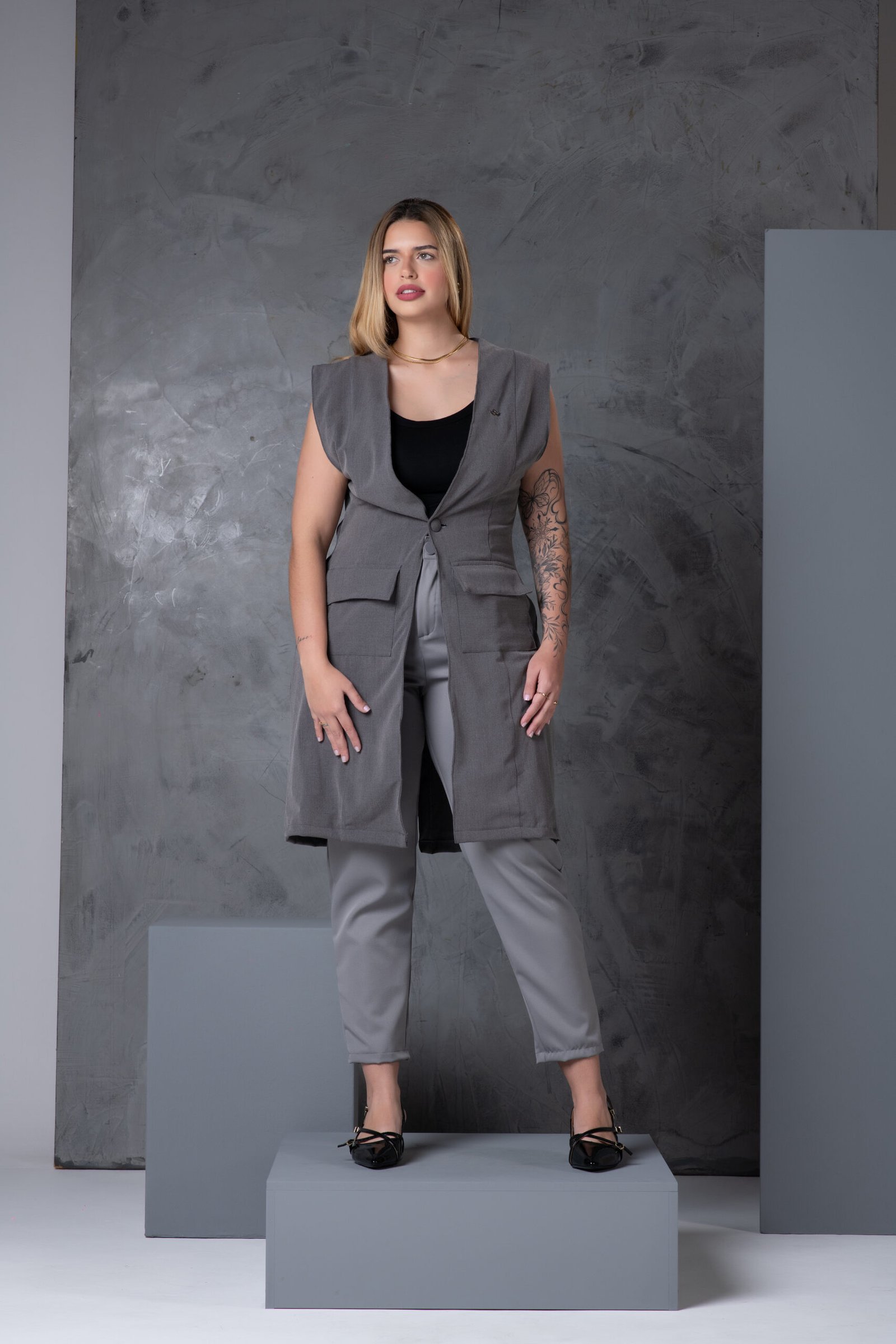 Maxi Colete Verona</BR> Grafite
