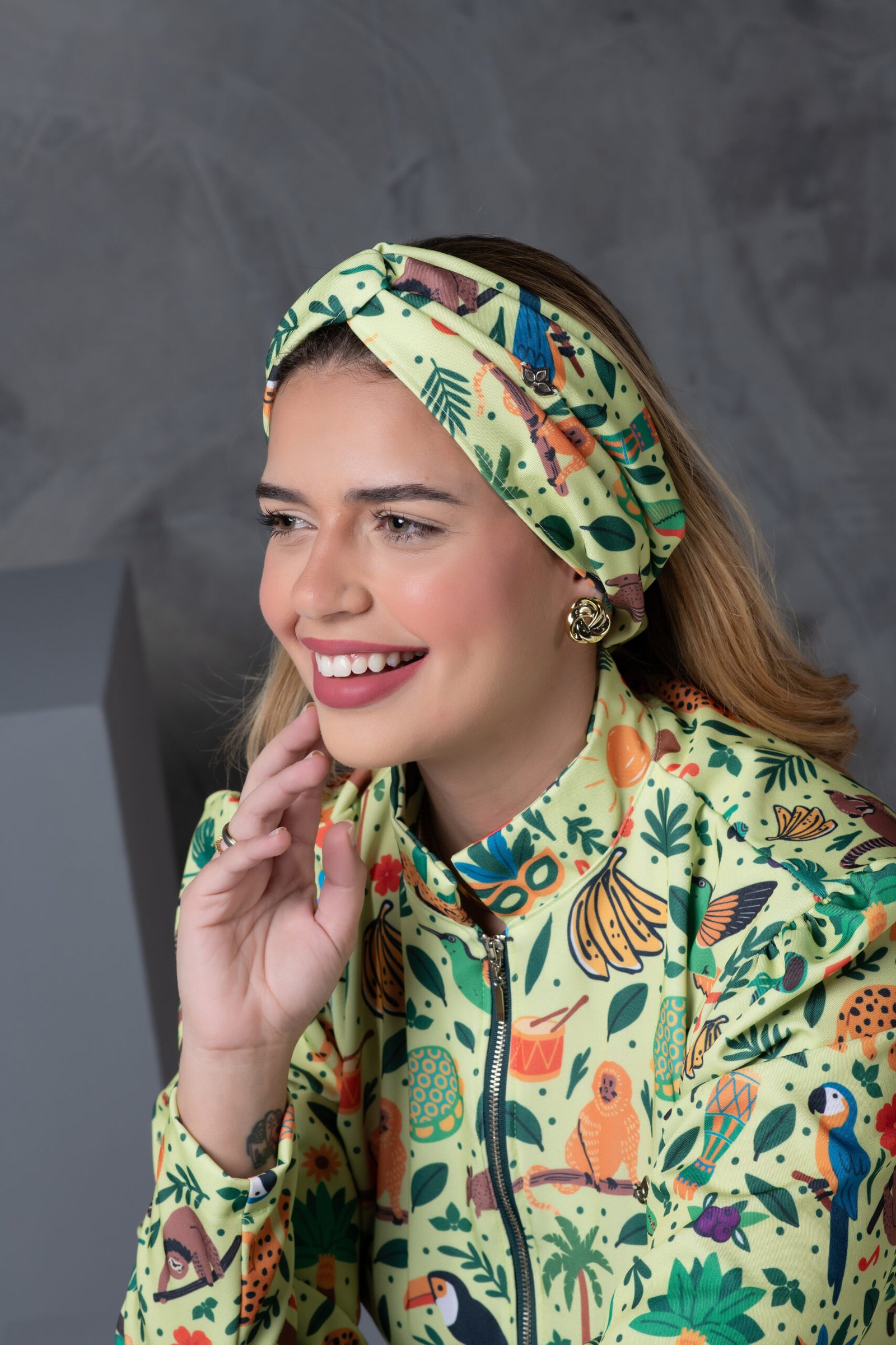 Turbante Faixa Feminino Fauna
