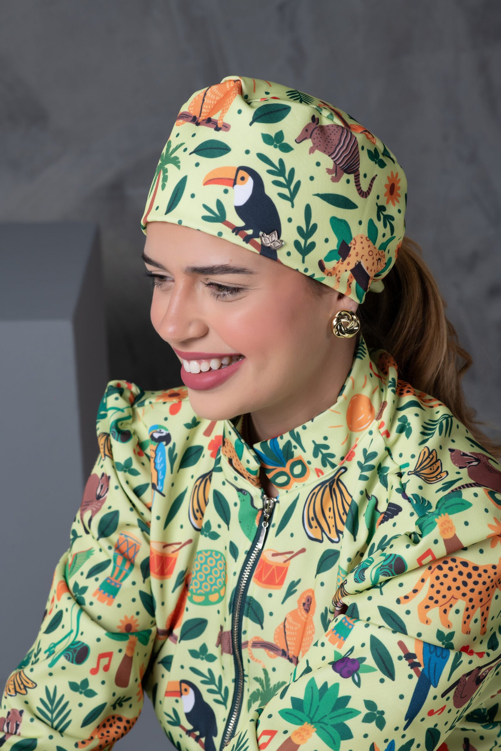 Touca Bandana Feminina Fauna