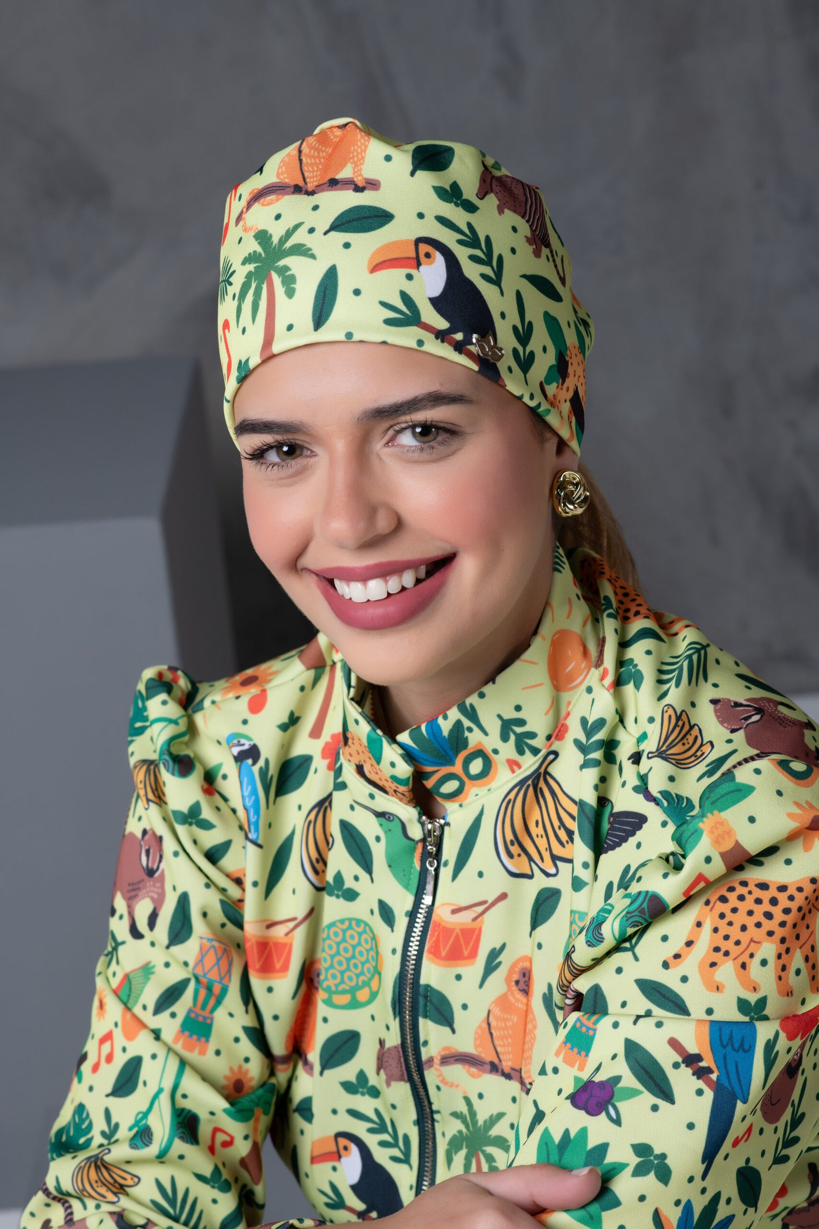 Touca Bandana Feminina Fauna