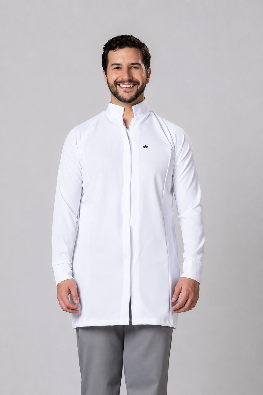 Jaleco Masculino Raglan BasicBranco