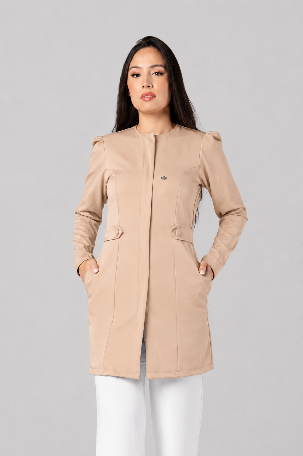 Jaleco Feminino Ágata Doce de Leite