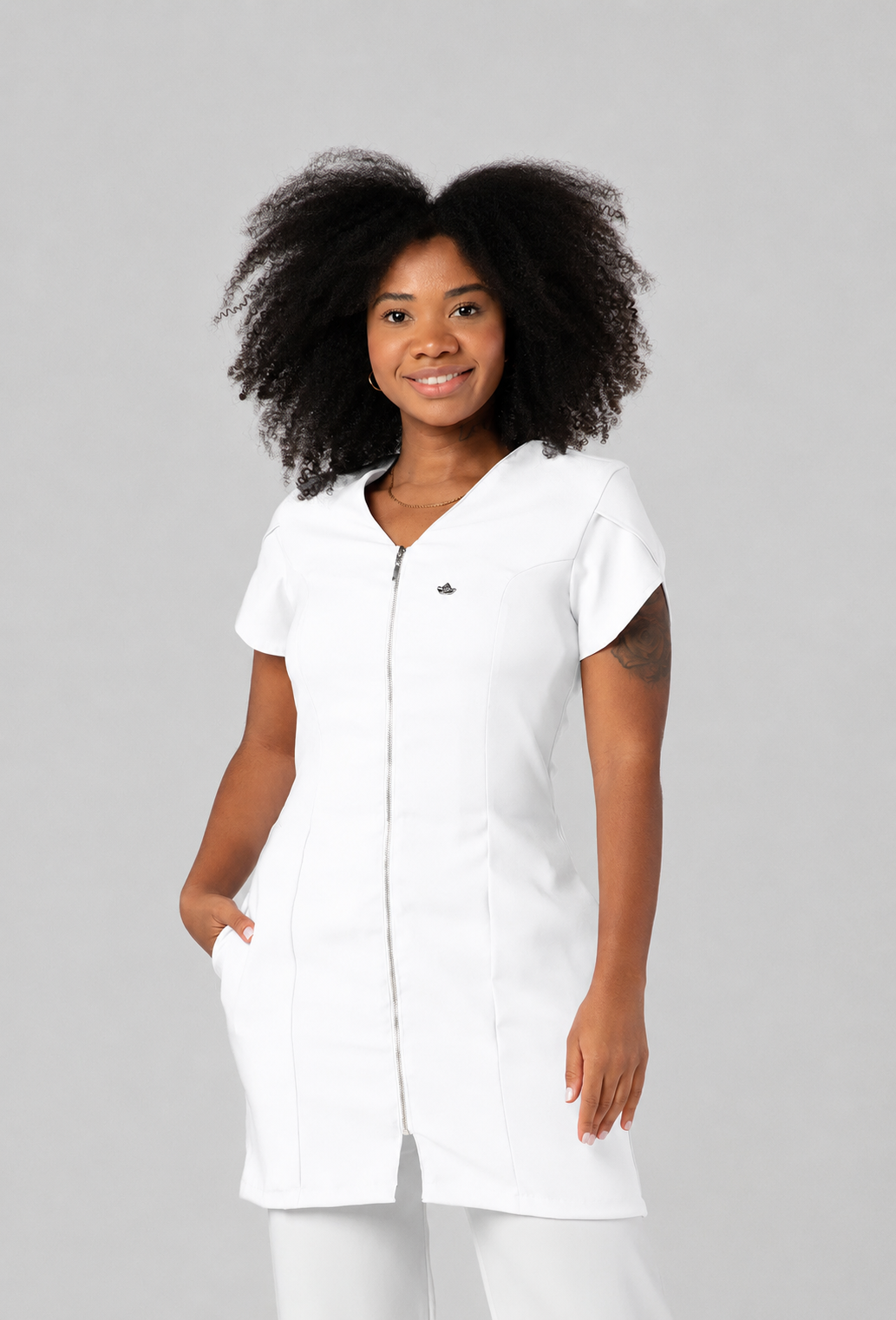Jaleco Feminino Tulipa Branco