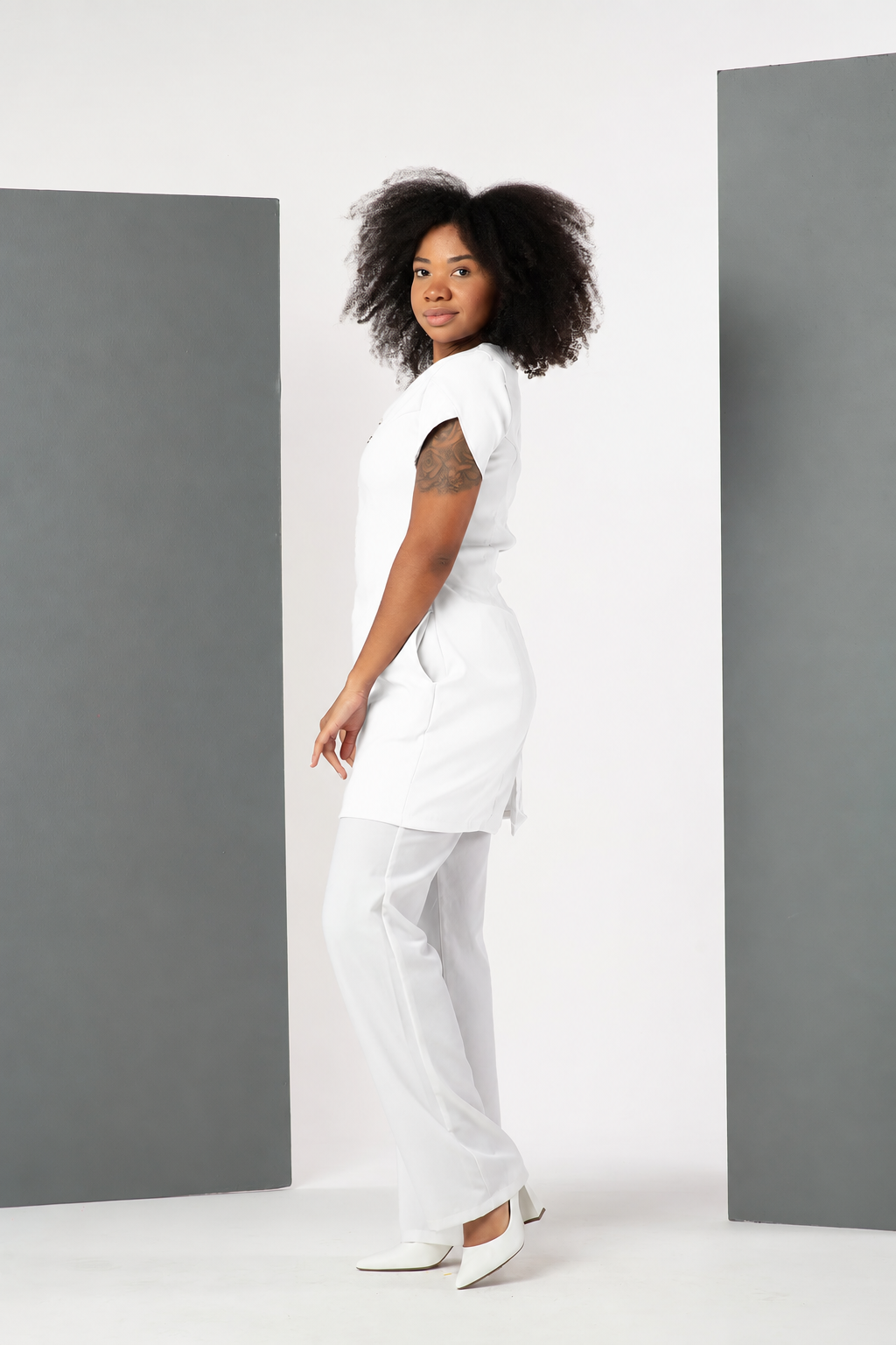 Jaleco Feminino Tulipa Branco