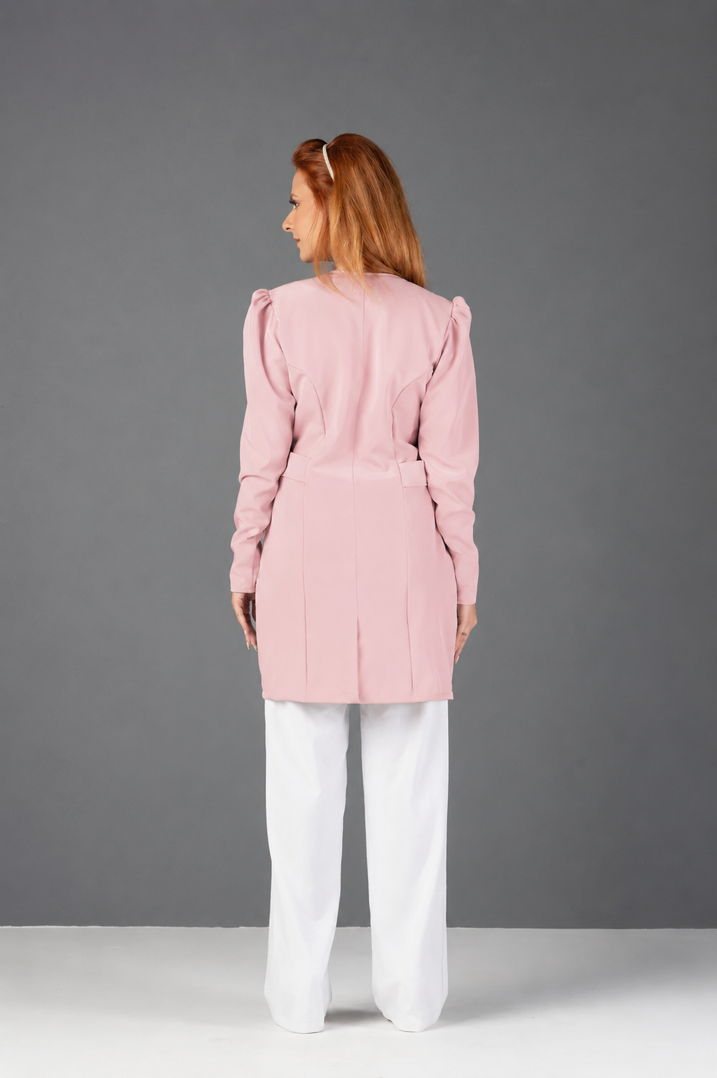Jaleco Feminino Ágata Nude Rosado