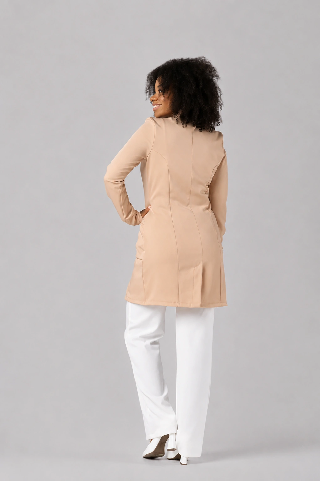 Jaleco Feminino Slim Doce de Leite