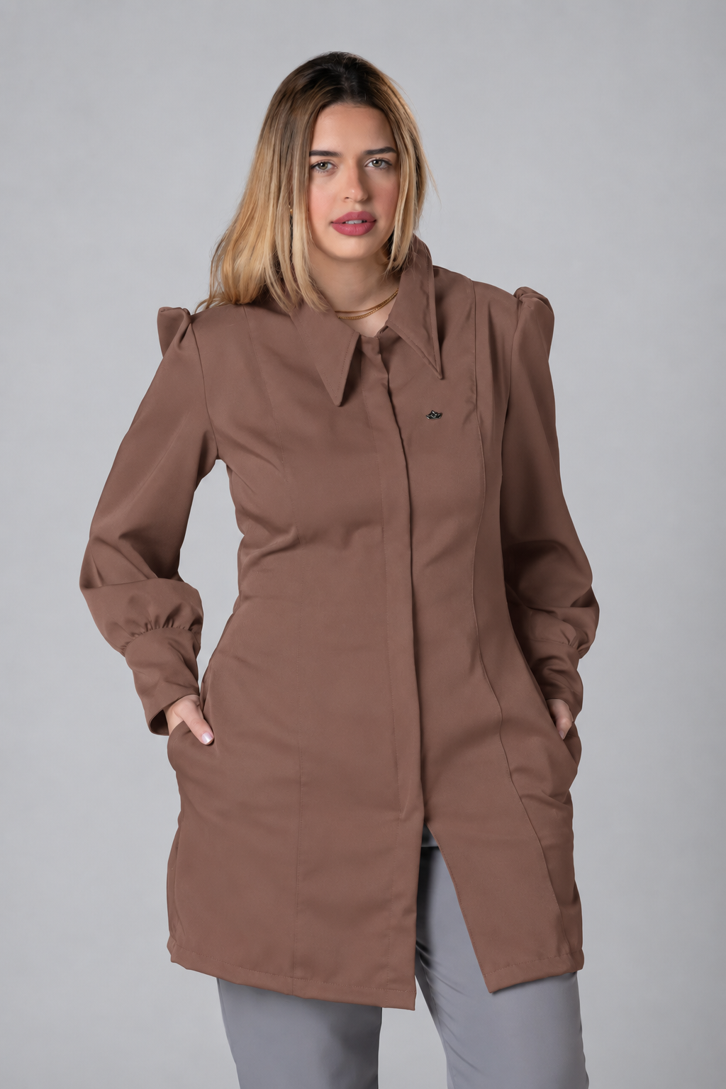 Jaleco Feminino Lívia Marrom